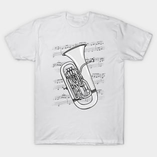 Euphonium Player Euphoniumist Brass Musician T-Shirt